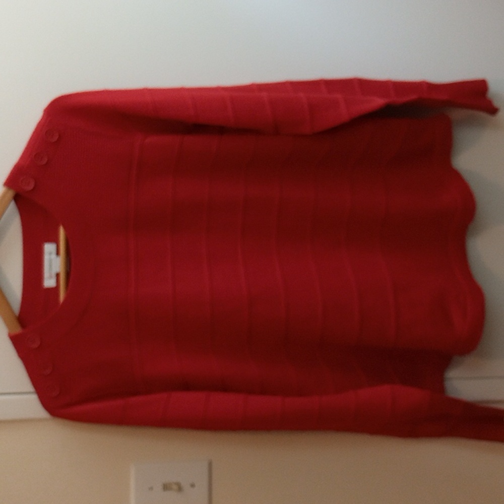 Liz Claiborne Red Sweater Size Large